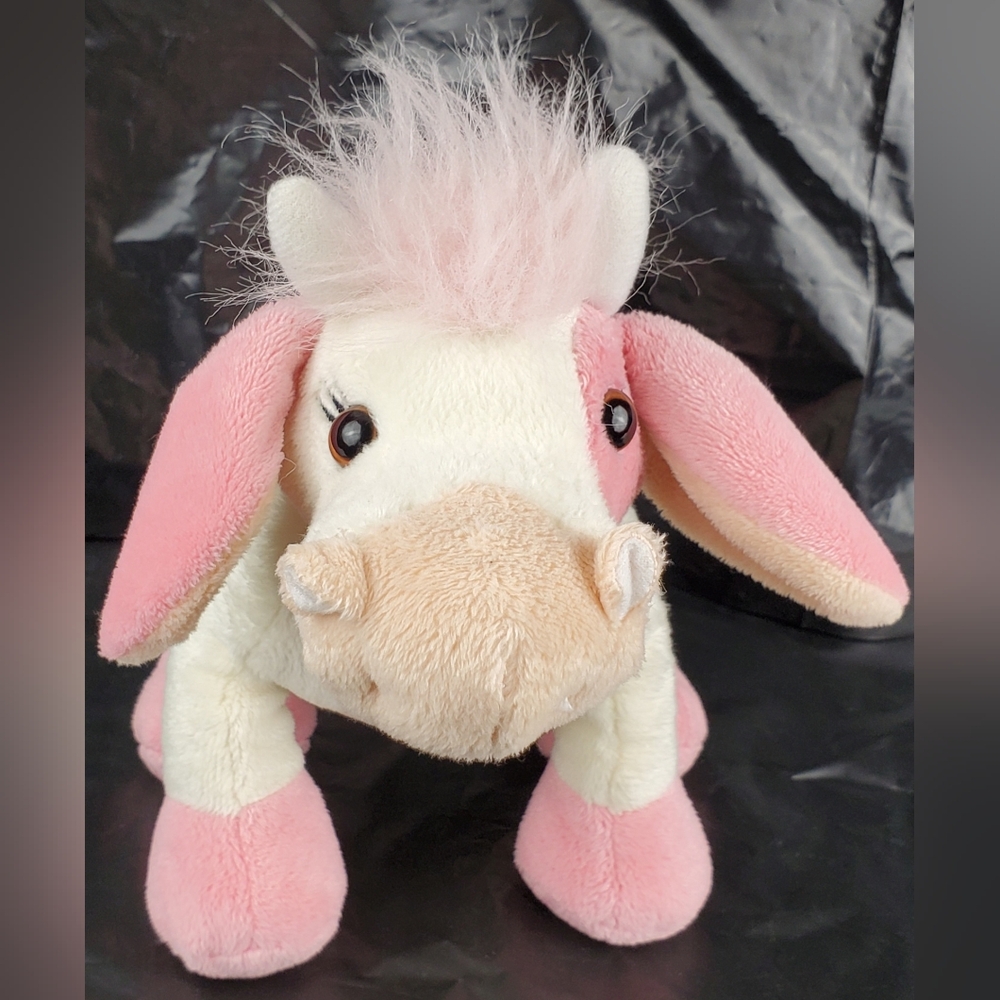 Ganz Webkinz Strawberry Cow HM500 Stuffed Animal Plush RARE - NO CODE - EUC
